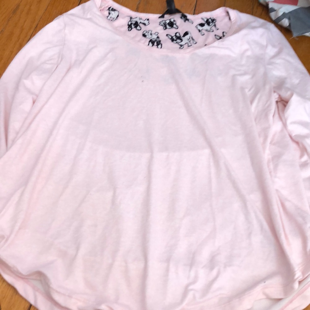 pink pajama shirt